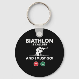 Chaveiro Biathlon Winter Sports Skifle Sapatando Biath