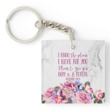 Bíblia Cristã Verse Vintage Floral Marble