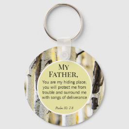 Chaveiro Bíblia do Dia do Pai Cristão Verso