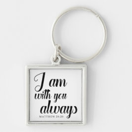 Chaveiro bíblia verso eu estou com você sempre cristão