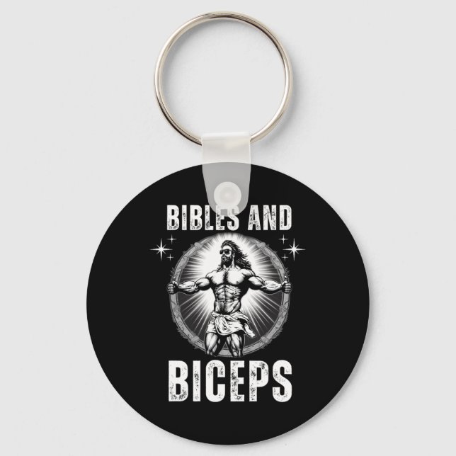 Chaveiro Bíblias E Biceps Criadores De Porte Jesus Malhação (Frente)