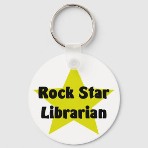 Chaveiro Bibliotecário da estrela do rock