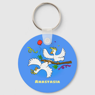 Chaveiro Bicatuta de pássaros engraçados