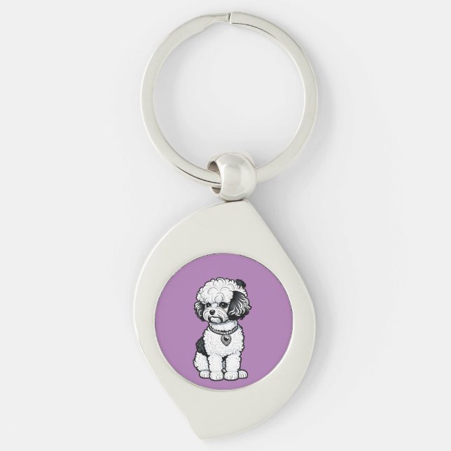 Chaveiro Bichon Frise (Frente)