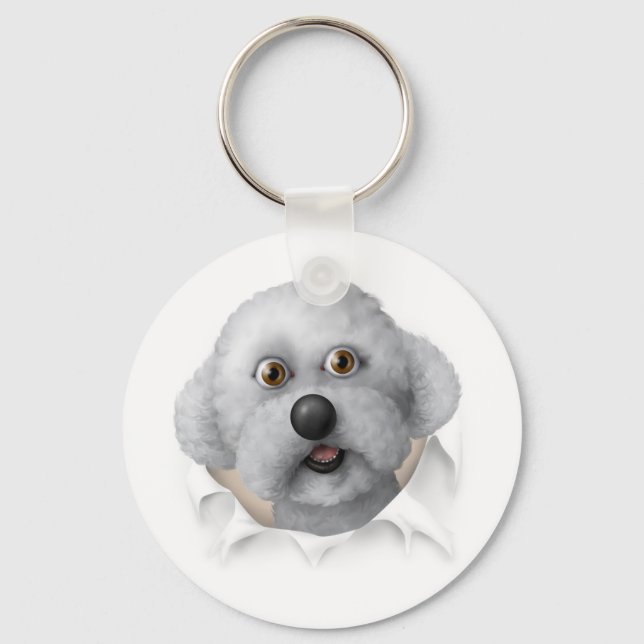 Chaveiro Bichon Frise (Frente)