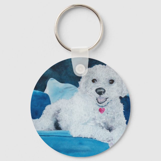 Chaveiro Bichon Frise Buddy (Frente)