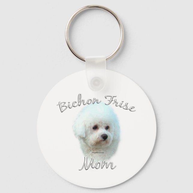 Chaveiro Bichon Frise Mãe 2 (Frente)