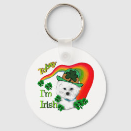 Chaveiro Bichon Frise St Patricks