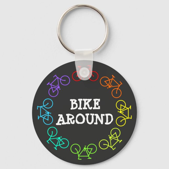 Chaveiro Bicicleta Ao Redor (Frente)
