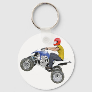 Chaveiro Bicicleta ATV do quadrilátero no perfil lateral