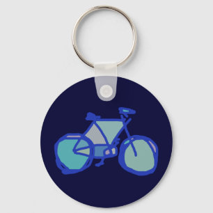 Chaveiro bicicleta azul