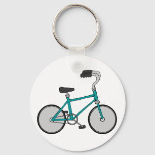 Chaveiro Bicicleta Azul Simples Retro