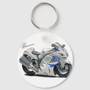 Chaveiro Bicicleta Branco-Azul de Hayabusa