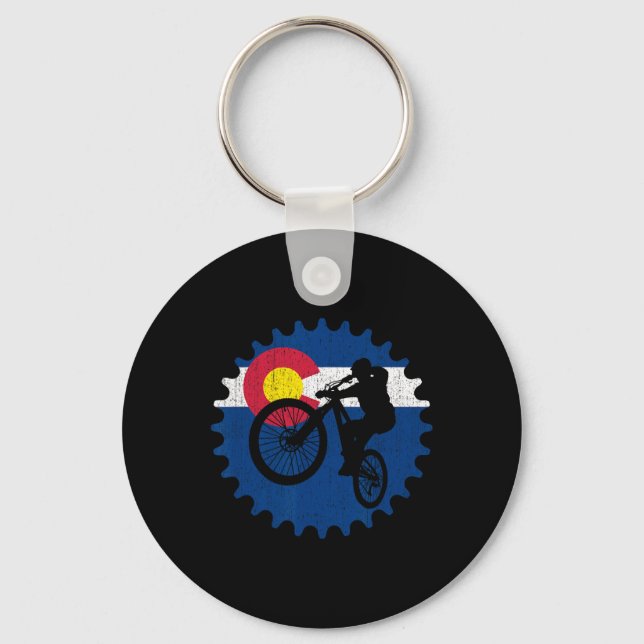 Chaveiro Bicicleta de Montanha Colorado Ciclismo Mtb (Frente)