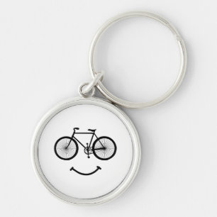 Chaveiro Bicicleta e Andando de bicicleta de T-Shirt Blac