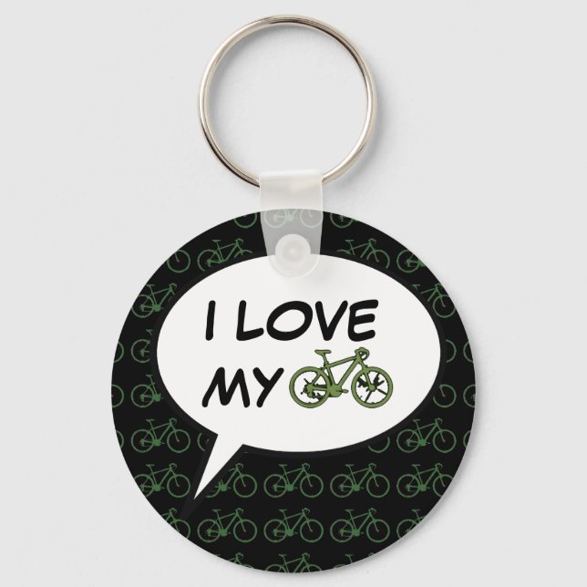 Chaveiro bicicleta legal. bicicleta. assunto de bicicleta (Frente)