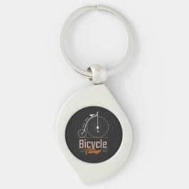 Chaveiro Bicicleta retrorclássica de bicicleta legal preta