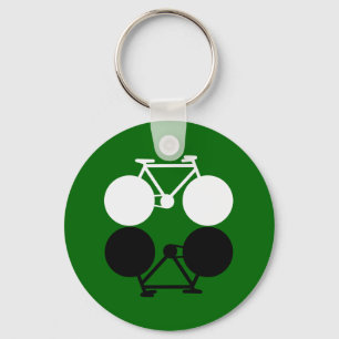 Chaveiro bicicletas de contraste gráficas