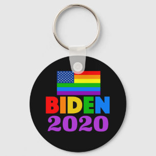 Chaveiro Biden 2020 Orgulho gay Arco-Íris