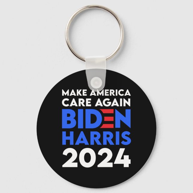 Chaveiro Biden / Harris - 2024 - Torne a América mais atent (Frente)