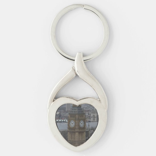 Chaveiro Big Ben London Heart Keychain (Frente)