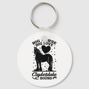 Chaveiro Big Horse Big Love Clydesdale Bound Horseback Ridi