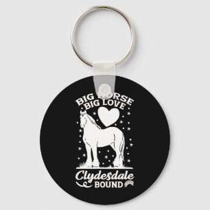 Chaveiro Big Horse Big Love Clydesdale Bound Horseback Ridi