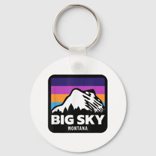 Chaveiro Big Sky Montana esquiando Snowboard Family Ski T-s