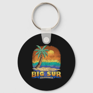 Chaveiro Big Sur Califórnia Antigo Souvenir Desgastado