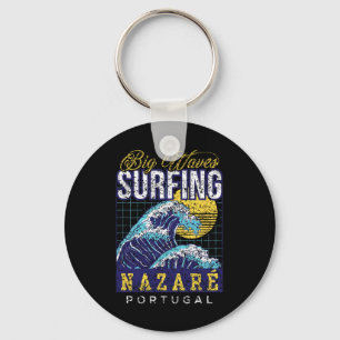 Chaveiro Big Wave Surf Nazaré Portugal Surfista Surfe 