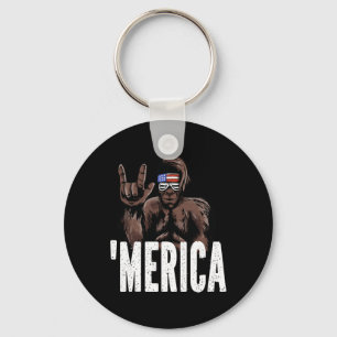 Chaveiro Bigfoot 4 de Julho Dia da Independência Americana