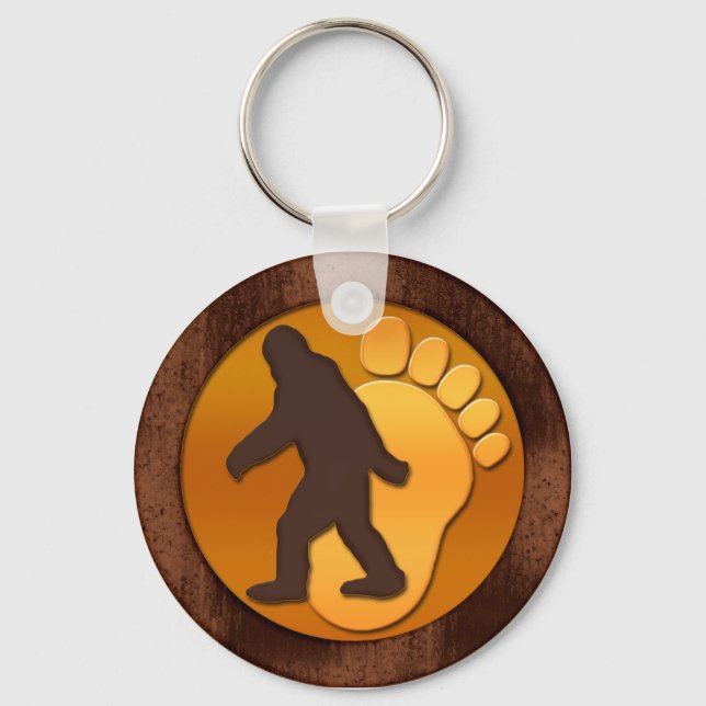 Chaveiro Bigfoot Dourado (Frente)