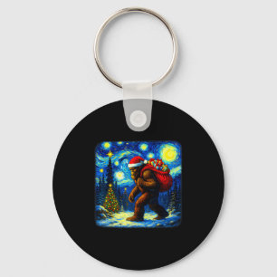 Chaveiro Bigfoot Papai Noel Estrela Natal Noturna Sasquatch
