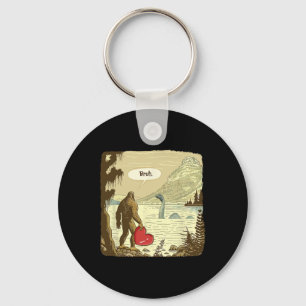 Chaveiro Bigfoot Sasquatch engraçado Monstro do Lago Ness D
