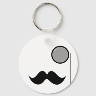 Chaveiro Bigode & Monocle extravagantes