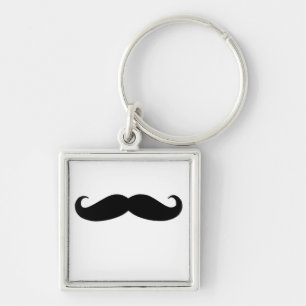 Chaveiro Bigode preto ou Moustache preto para presentes do