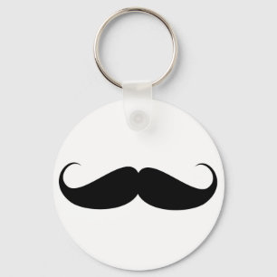 Chaveiro bigode símbolo de vintagem bigode engraçado