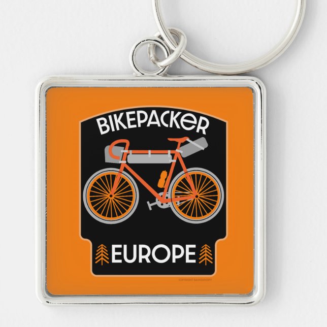 Chaveiro Bikepacking Europe (Frente)