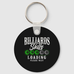 Chaveiro Billiard de Vintage de Bola 8 do Jogador de Piscin
