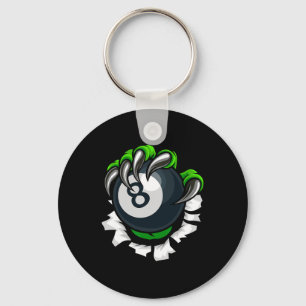 Chaveiro Billiards Engraçados Unhas Billiards Jogando Pisci
