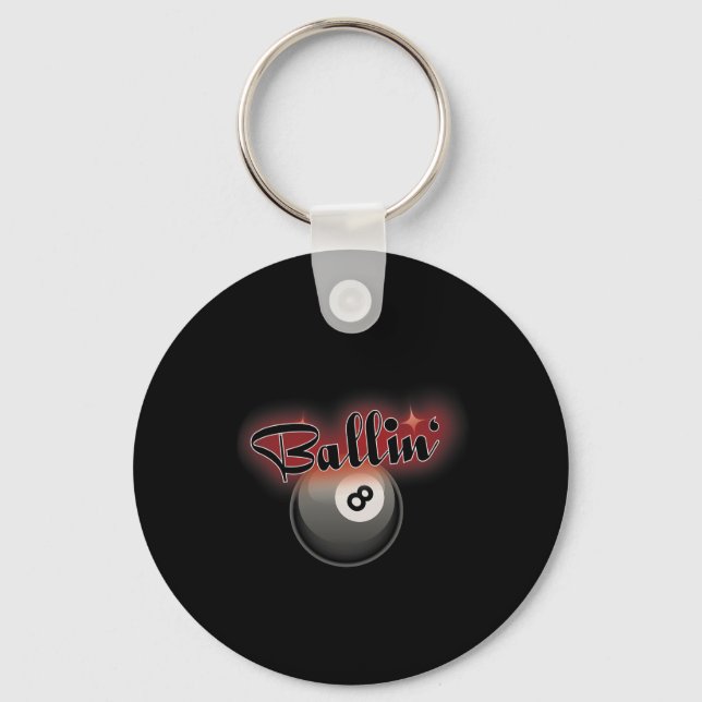 Chaveiro Billiards Piscina 8 Ball S (Frente)
