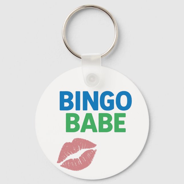 Chaveiro Bingo Babe Bonito e Confidente Bingo Lover (Frente)