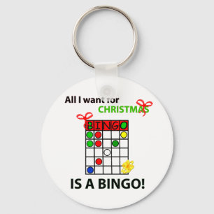 Chaveiro BINGO eu quero um bingo para o Natal