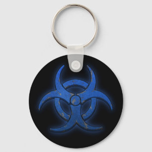 Chaveiro Biohazard azul