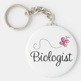 Chaveiro Biólogo rosa-branca