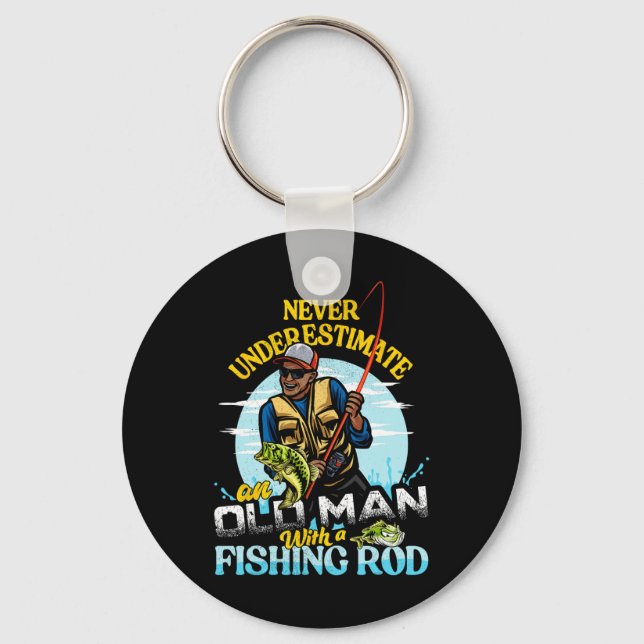 Chaveiro Bipoc B Pesca Aniversário Tee Nunca Subestima O (Frente)