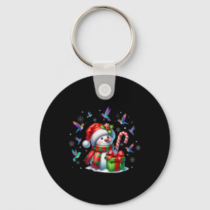 Chaveiro Bird Lover Hummingbird Snowman Santa Hat Christma