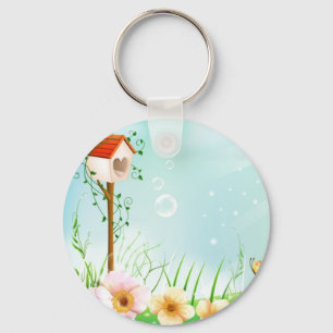 Chaveiro Birdhouse feliz