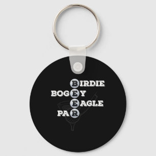 Chaveiro Birdie Bogey Eagle Par Beer Golf Ball Golfe Engraç