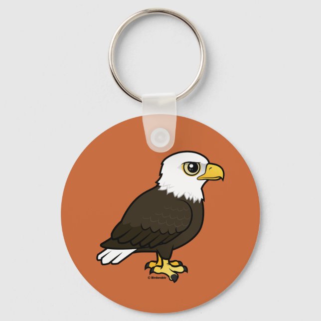 Chaveiro Birdorable Bald Eagle (Frente)